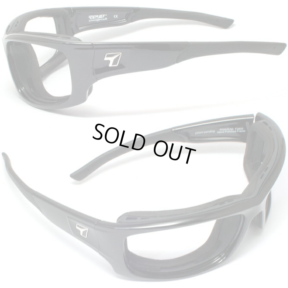 画像2: セブンアイ【7EYE】サングラス 【PANHEAD】（パンヘッド）　F-2605　 （グロッシーブラックフレーム） Airlock　SPF100 ＊セットするレンズによってご注文後に金額が変わります！必ず上記レンズラインナップをご確認の上お選びください！ (2)