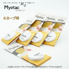 画像1: スポーツサングラスに貼る近視レンズ  Myotac マイオタック 6カーブ用 (1)