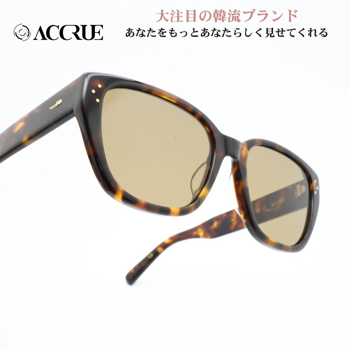 画像1: ACCRUE アクルー MARTHA TORTOISE/BROWN (1)