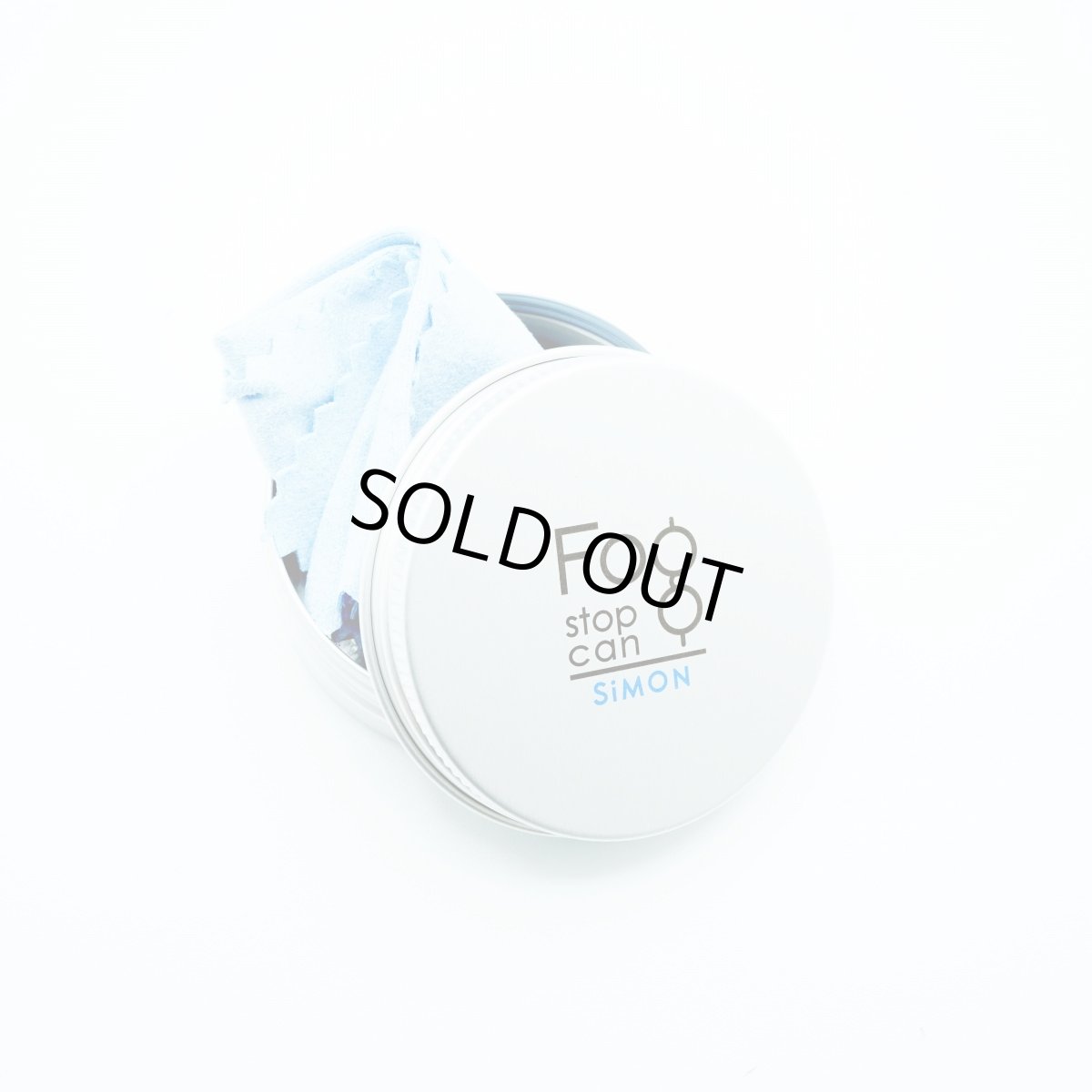 画像1: メガネの曇り止めクロス 1枚で300回分 SIMON サイモン フォグストップカン 1枚入り 缶つき (1)