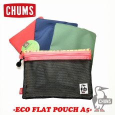 画像1: CHUMS チャムス Eco Flat Pouch M A5 エコフラットポーチM　A5サイズ (1)