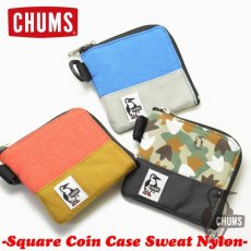 画像1: CHUMS チャムス Square Coin Case Sweat Nylon スクエアコインケーススウェットナイロン (1)