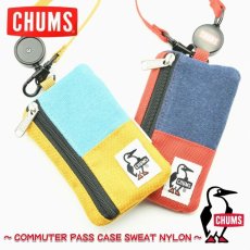 画像1: CHUMS チャムス Commuter Pass Case Sweat Nylon コミューターパスケーススウェットナイロン (1)