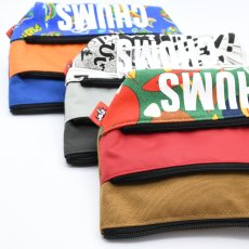 画像2: CHUMS チャムス Tricolor 3 Pocket Pouch Sweat Nylon トリコロール3ポケットポーチ  (2)
