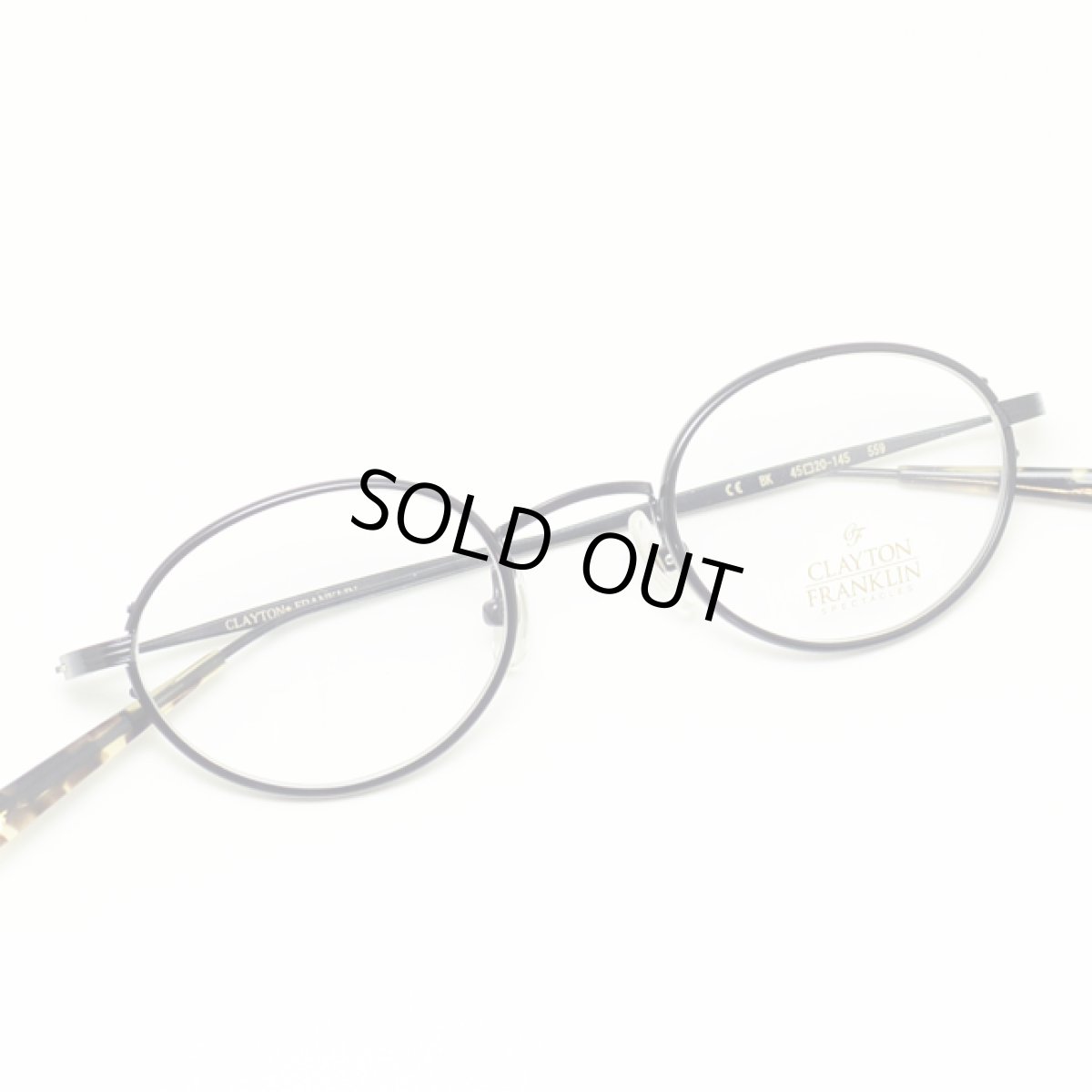 画像3: CLAYTON FRANKLIN クレイトンフランクリン メガネフレーム CF559-BK ブラック巻&ブラック/デモレンズ (3)