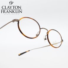 画像1: CLAYTON FRANKLIN クレイトンフランクリン メガネフレーム CF559-BR デミ巻＆ブラウン/デモレンズ (1)