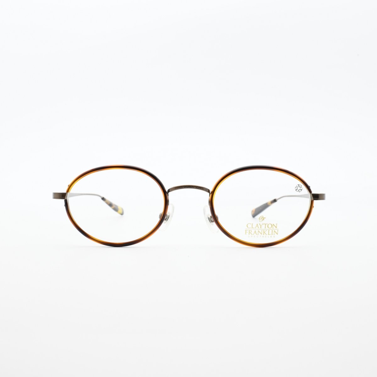 画像3: CLAYTON FRANKLIN クレイトンフランクリン メガネフレーム CF559-BR デミ巻&ブラウン/デモレンズ (3)