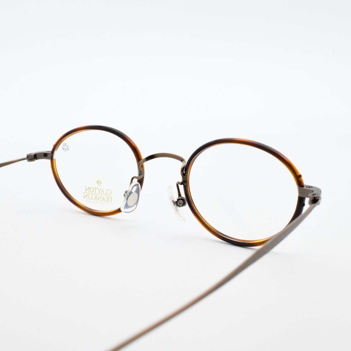 画像5: CLAYTON FRANKLIN クレイトンフランクリン メガネフレーム CF559-BR デミ巻&ブラウン/デモレンズ (5)