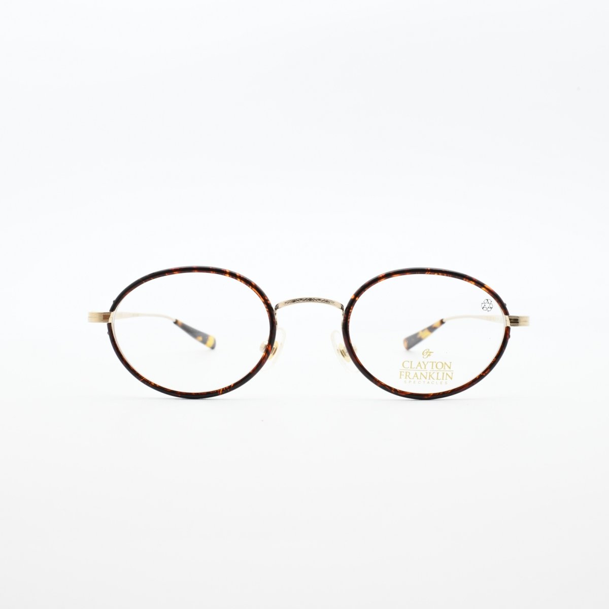 画像3: CLAYTON FRANKLIN クレイトンフランクリン メガネフレーム CF559-GP レッドデミ巻&ゴールド/デモレンズ (3)