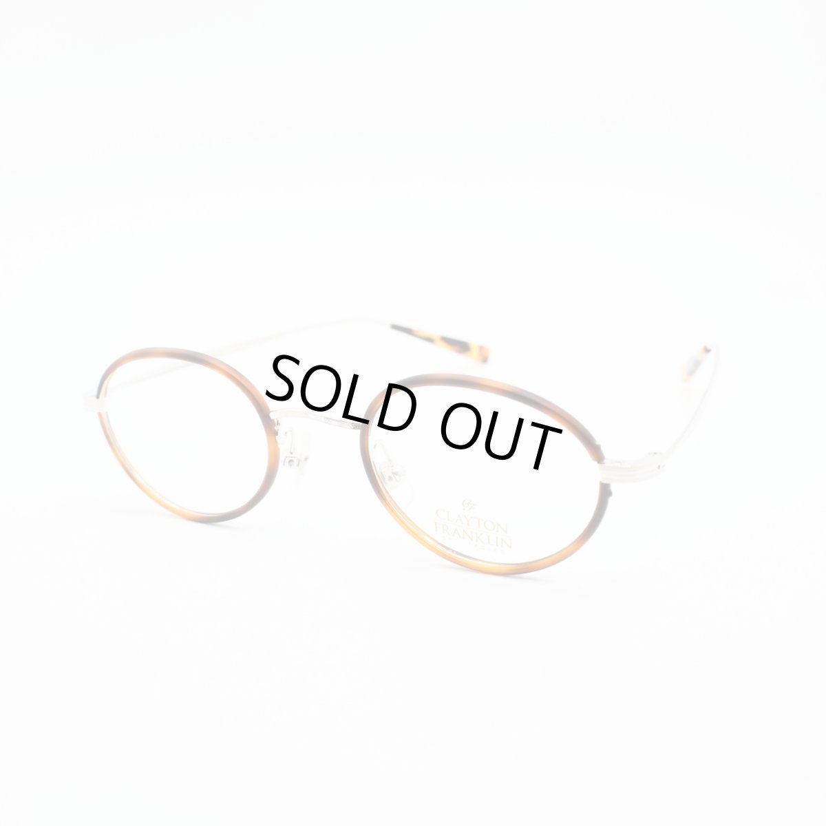 画像2: CLAYTON FRANKLIN クレイトンフランクリン メガネフレーム CF559-SL デミ巻&シルバー/デモレンズ (2)