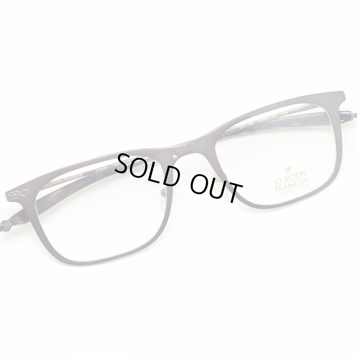 画像3: CLAYTON FRANKLIN クレイトンフランクリン メガネフレーム CF579-BR ブラウン/デモレンズ (3)