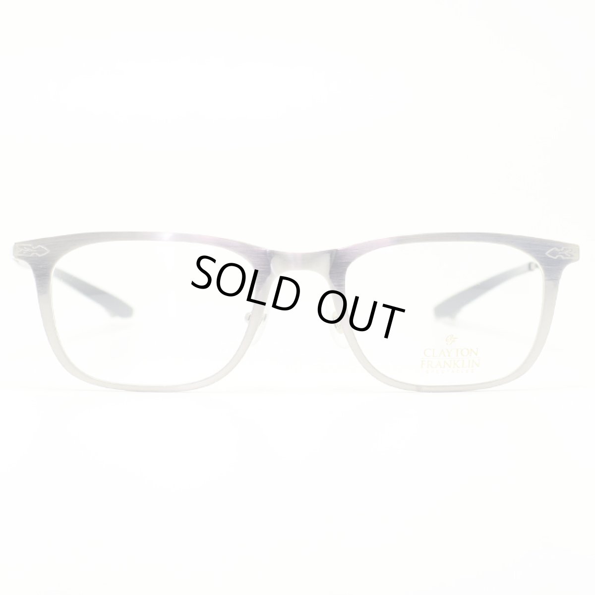 画像2: CLAYTON FRANKLIN クレイトンフランクリン メガネフレーム CF579-GR シルバー/デモレンズ (2)