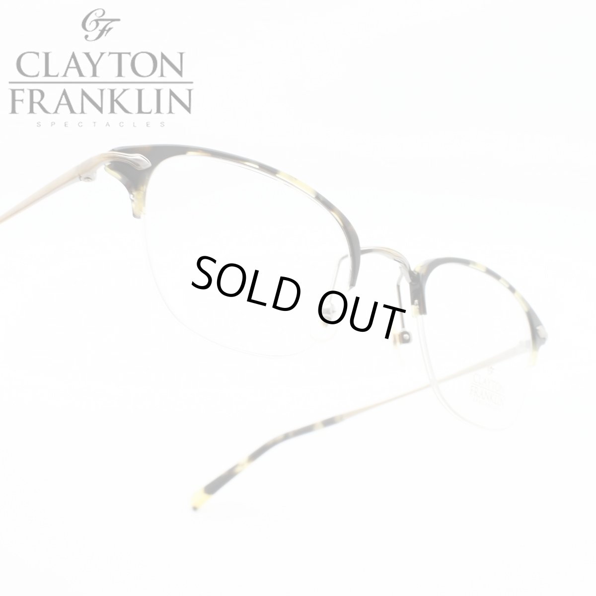 画像1: クレイトンフランクリン 【CLAYTON　FRANKLIN】メガネフレーム CF590-AGP（アンティークゴールド/クリアデモレンズ） (1)