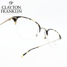 画像1: クレイトンフランクリン 【CLAYTON　FRANKLIN】メガネフレーム CF590-AGP（アンティークゴールド/クリアデモレンズ） (1)
