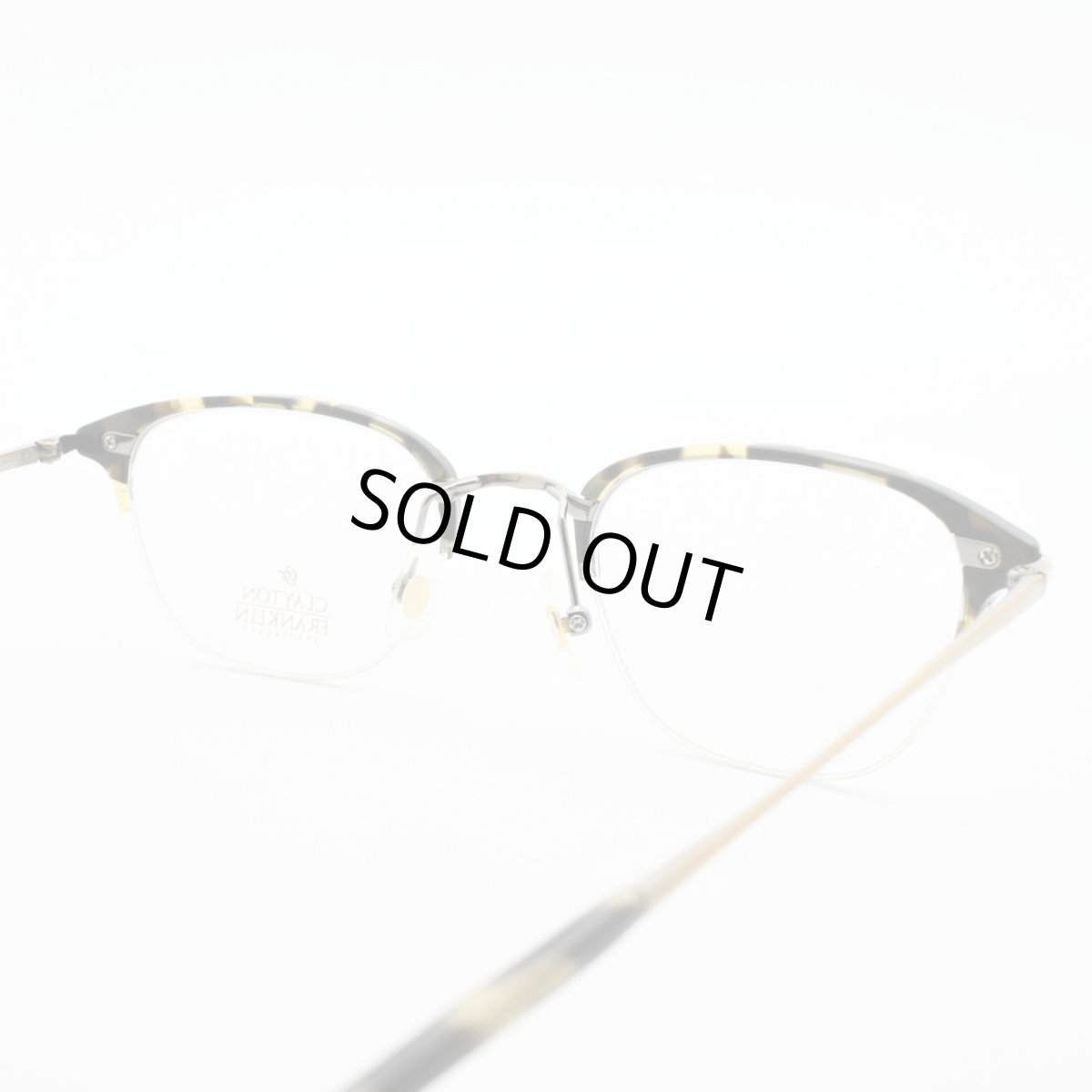 画像5: クレイトンフランクリン 【CLAYTON　FRANKLIN】メガネフレーム CF590-AGP（アンティークゴールド/クリアデモレンズ） (5)