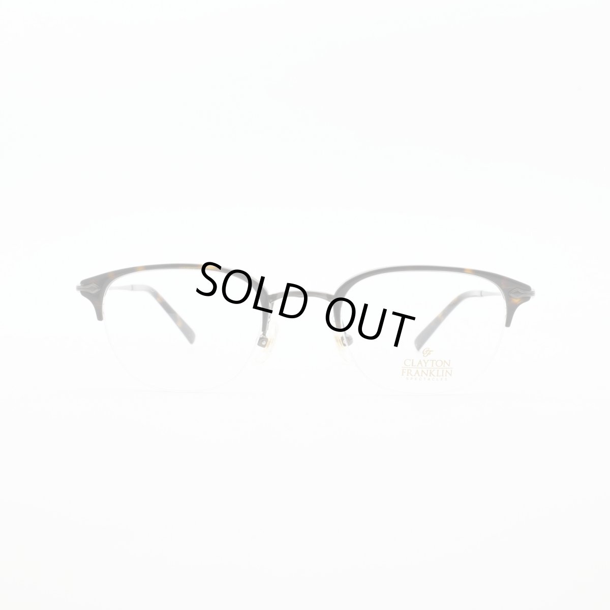 画像6: クレイトンフランクリン 【CLAYTON　FRANKLIN】メガネフレーム CF590-BR（デミブラウン＆ブラウン/クリアデモレンズ） (6)