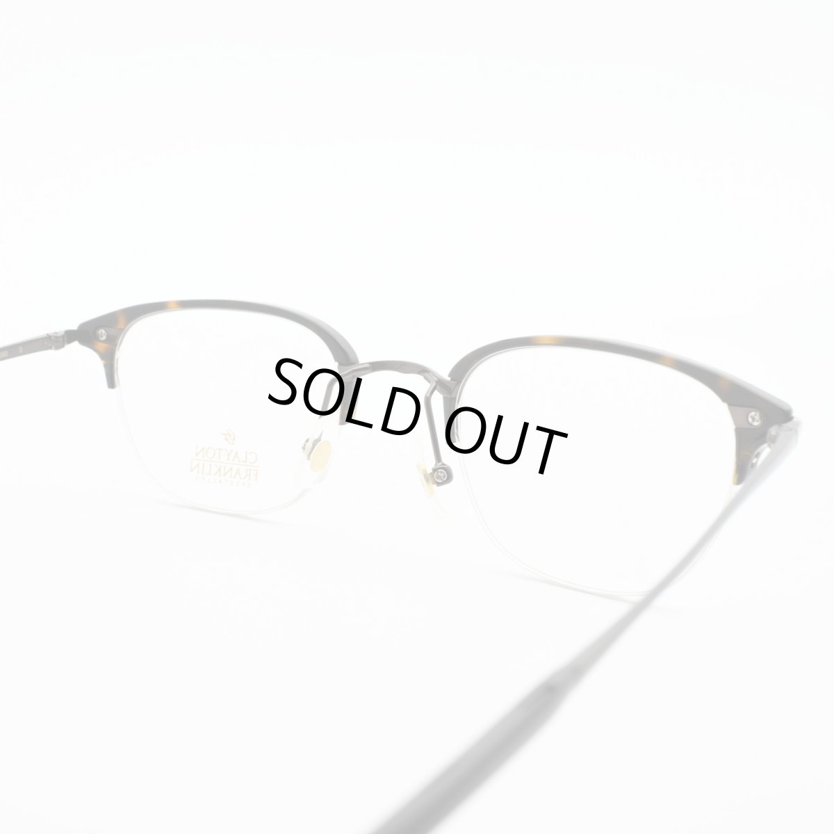 画像4: クレイトンフランクリン 【CLAYTON　FRANKLIN】メガネフレーム CF590-BR（デミブラウン＆ブラウン/クリアデモレンズ） (4)