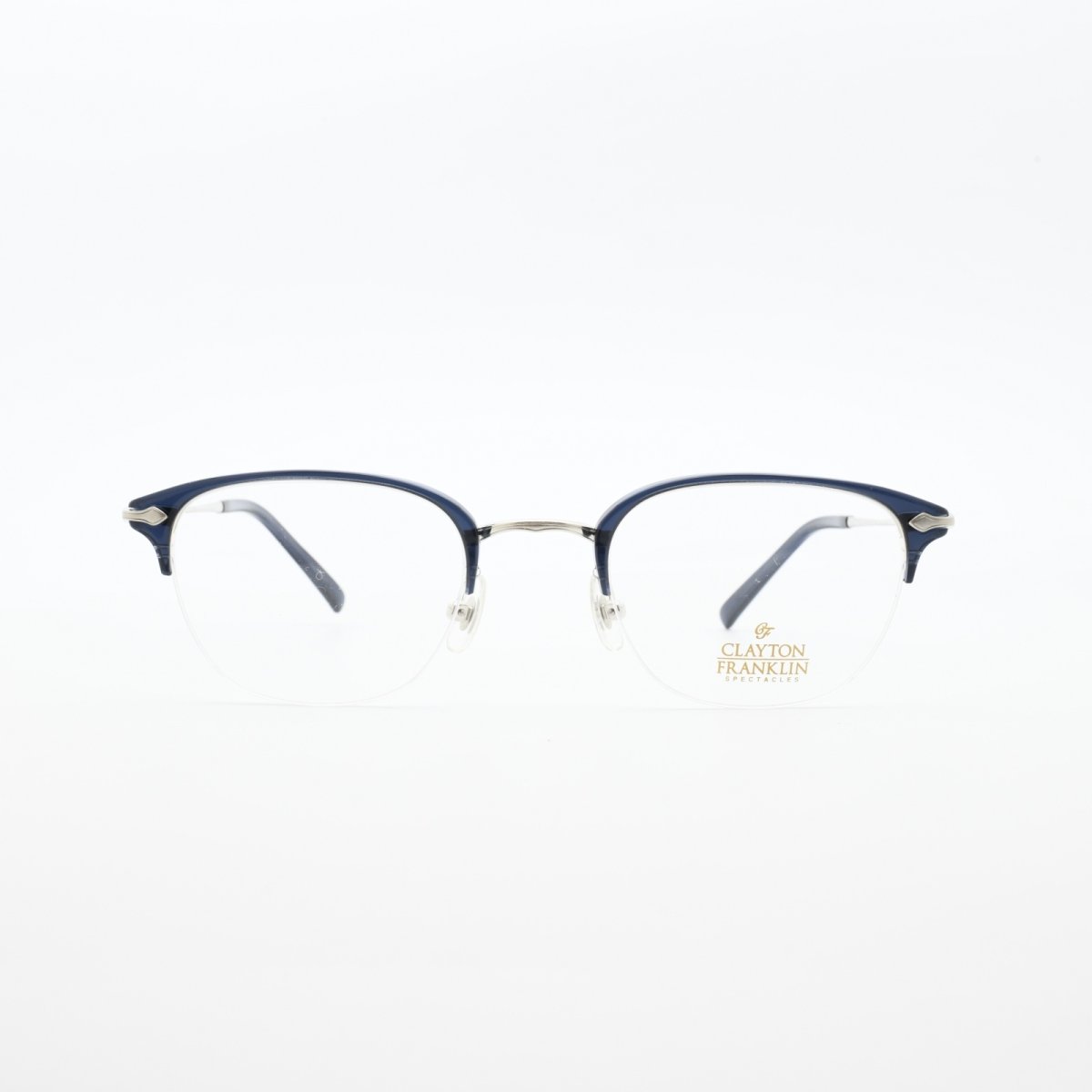 画像3: CLAYTON FRANKLIN クレイトンフランクリン メガネフレーム CF590-SL シルバー/クリアデモレンズ (3)