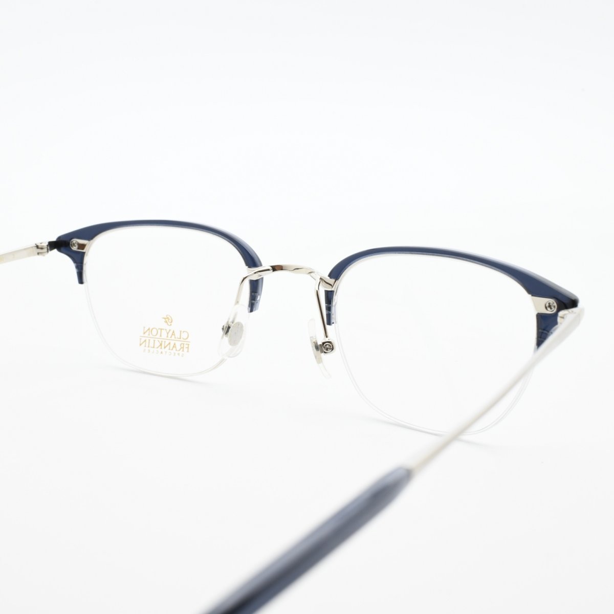 画像5: CLAYTON FRANKLIN クレイトンフランクリン メガネフレーム CF590-SL シルバー/クリアデモレンズ (5)