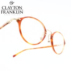 画像1: CLAYTON FRANKLIN クレイトンフランクリン メガネフレーム CF595-LT ライトトートイズ/クリアデモレンズ (1)