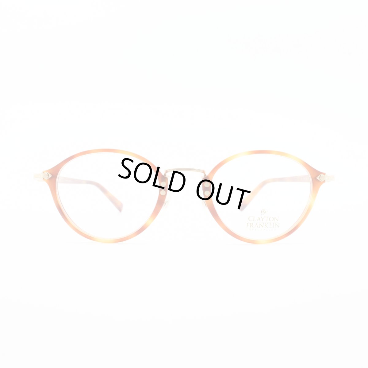 画像3: CLAYTON FRANKLIN クレイトンフランクリン メガネフレーム CF595-LT ライトトートイズ/クリアデモレンズ (3)