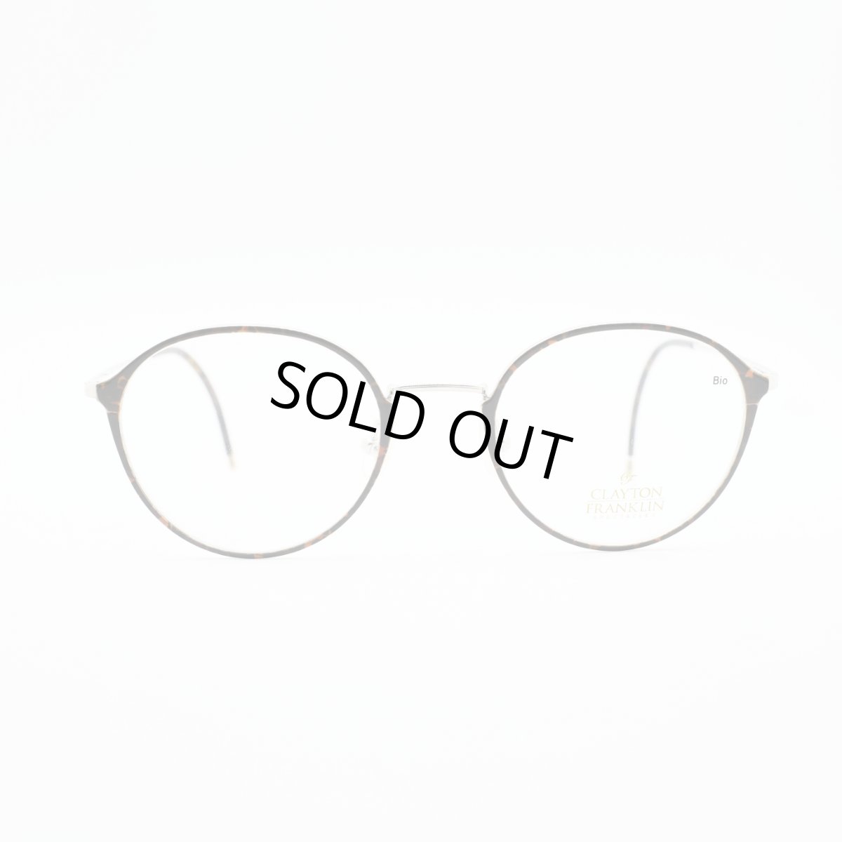 画像3: CLAYTON FRANKLIN クレイトンフランクリン メガネフレーム CF603-SL デミ転写＆ブラウン/クリアデモレンズ (3)