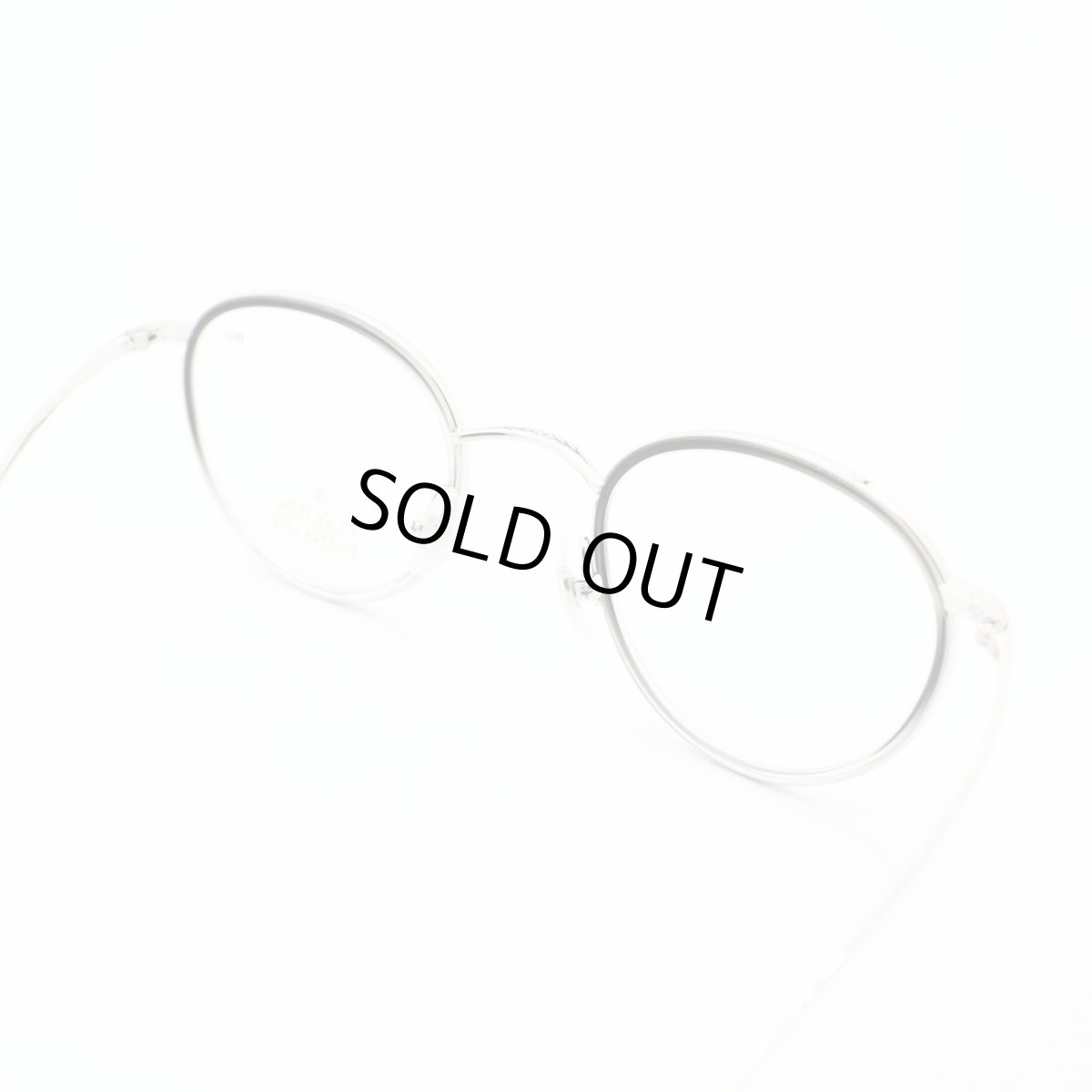 画像5: CLAYTON FRANKLIN クレイトンフランクリン メガネフレーム CF606-SL/BC シルバー・ブラッククリア/デモレンズ (5)