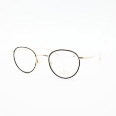 画像2: クレイトンフランクリン 【CLAYTON　FRANKLIN】メガネフレーム CF606　GP　BK（ゴールド・ブラック/デモレンズ） (2)