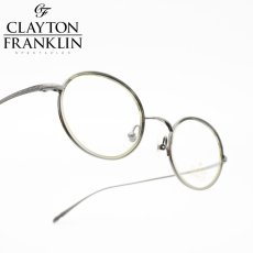 画像1: CLAYTON FRANKLIN クレイトンフランクリン メガネフレーム CF607-AS/MGSH アンティークシルバー・グレーササ/デモレンズ (1)