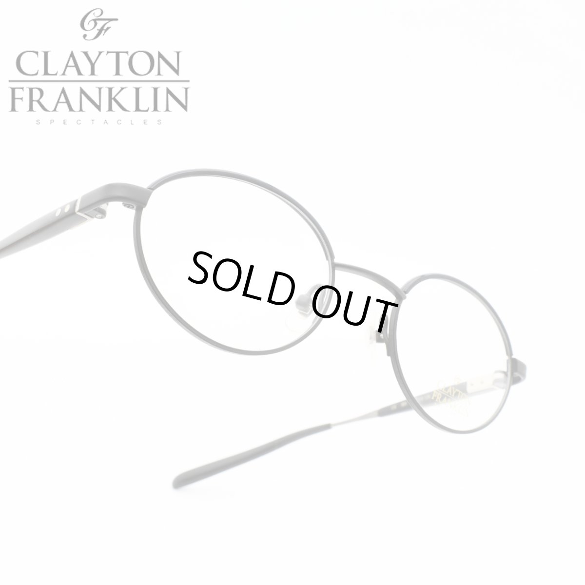画像1: CLAYTON FRANKLIN クレイトンフランクリン 612 MBK マットブラック  メガネ 眼鏡 めがね メンズ レディース おしゃれ ブランド 人気 おすすめ フレーム 流行り 度付き　レンズ (1)