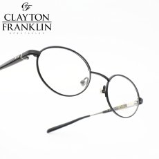 画像1: CLAYTON FRANKLIN クレイトンフランクリン 612 MBK マットブラック  メガネ 眼鏡 めがね メンズ レディース おしゃれ ブランド 人気 おすすめ フレーム 流行り 度付き　レンズ (1)