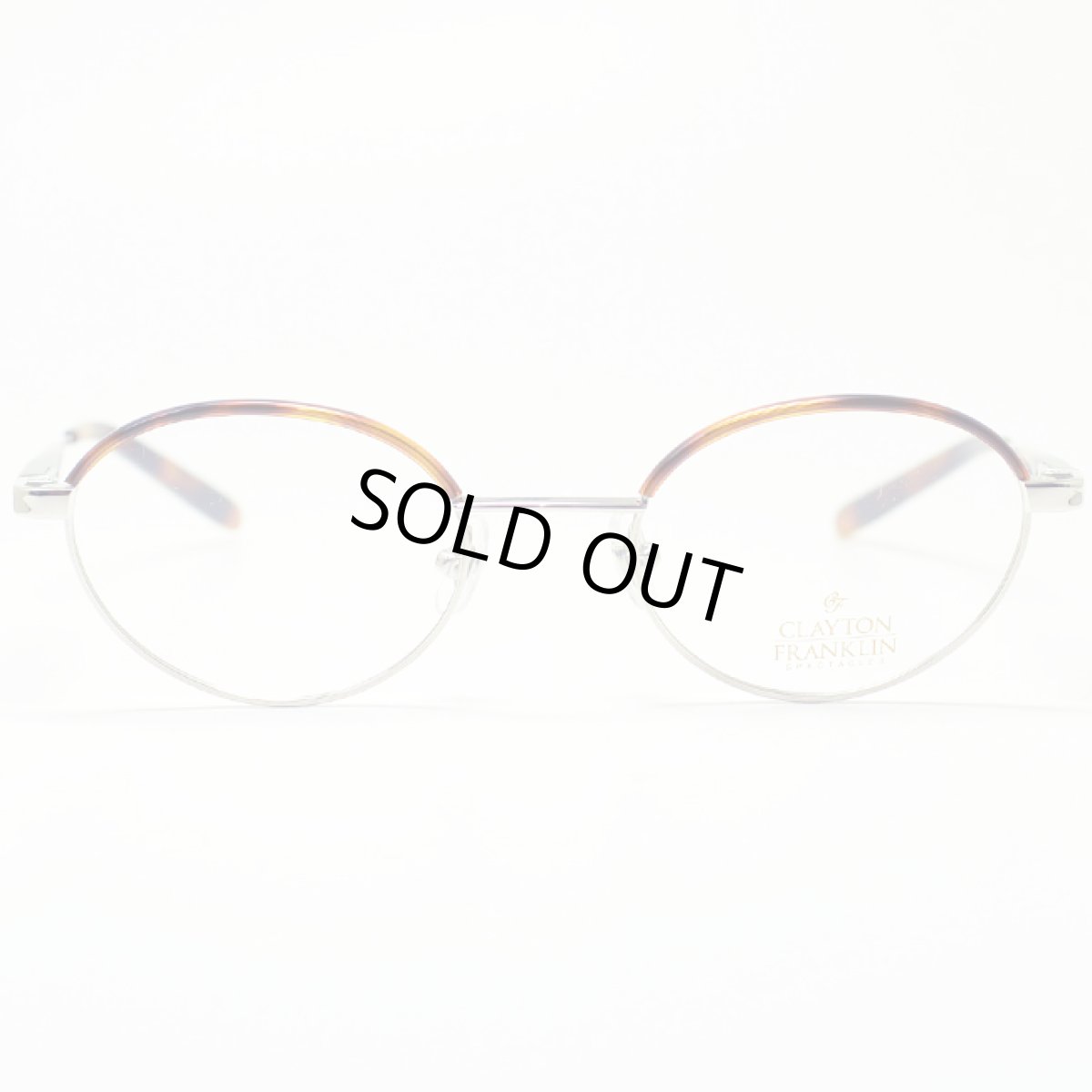 画像2: CLAYTON FRANKLIN クレイトンフランクリン メガネフレーム CF612 SL シルバー・デミ/デモレンズ (2)