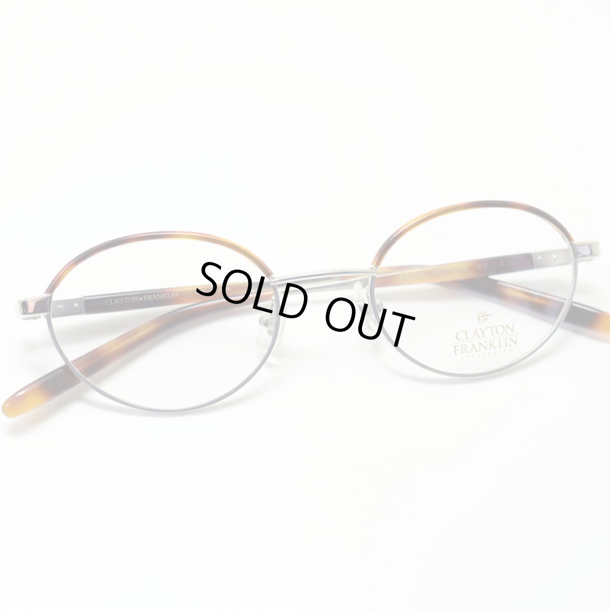 画像3: CLAYTON FRANKLIN クレイトンフランクリン メガネフレーム CF612 SL シルバー・デミ/デモレンズ (3)