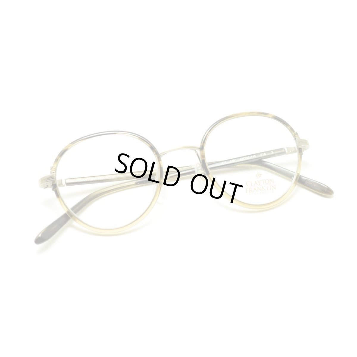 画像4: CLAYTON FRANKLIN クレイトンフランクリン 618 HB ハーフブラウン メガネ 眼鏡 めがね メンズ レディース おしゃれ ブランド 人気 おすすめ フレーム 流行り 度付き レンズ (4)
