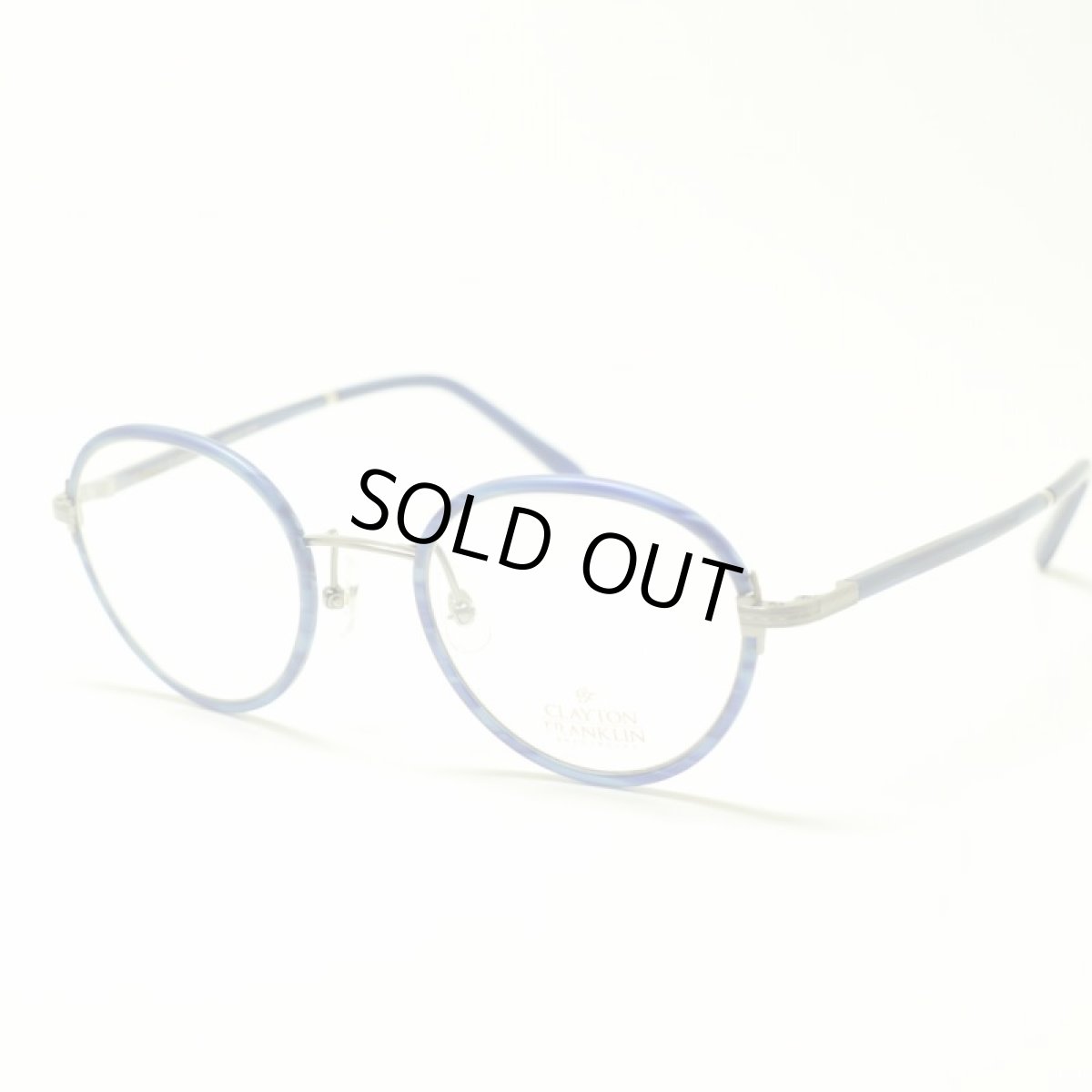 画像1: CLAYTON FRANKLIN クレイトンフランクリン 618 MBLS マットブルーササ メガネ 眼鏡 めがね メンズ レディース おしゃれ ブランド 人気 おすすめ フレーム 流行り 度付き レンズ (1)