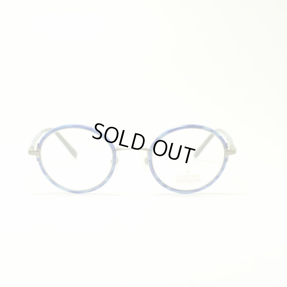 画像2: CLAYTON FRANKLIN クレイトンフランクリン 618 MBLS マットブルーササ メガネ 眼鏡 めがね メンズ レディース おしゃれ ブランド 人気 おすすめ フレーム 流行り 度付き レンズ (2)