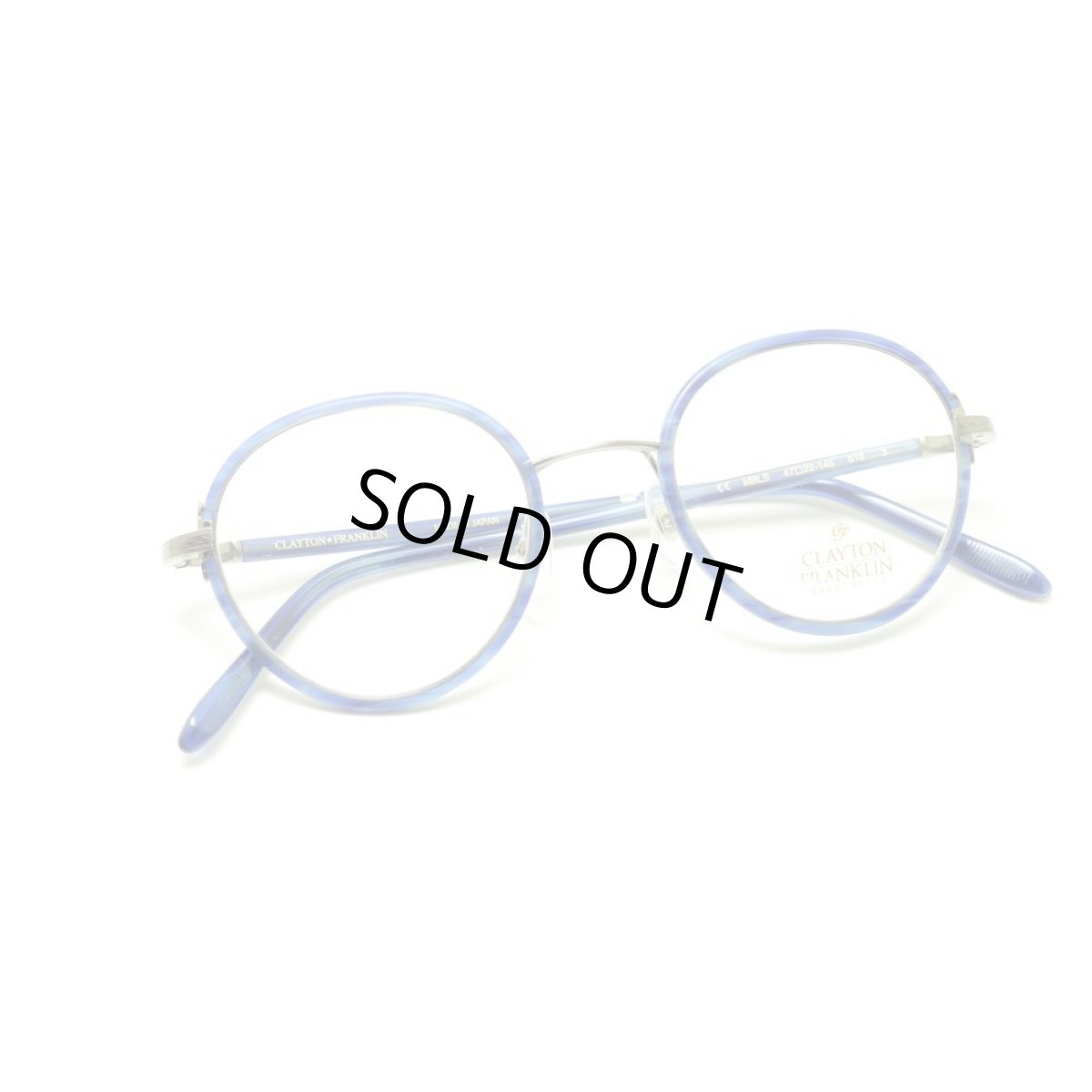 画像4: CLAYTON FRANKLIN クレイトンフランクリン 618 MBLS マットブルーササ メガネ 眼鏡 めがね メンズ レディース おしゃれ ブランド 人気 おすすめ フレーム 流行り 度付き レンズ (4)