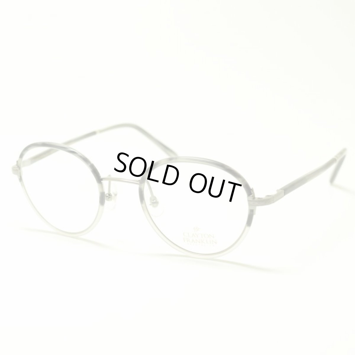 画像1: CLAYTON FRANKLIN クレイトンフランクリン 618 MGRH マットグレーハーフ メガネ 眼鏡 めがね メンズ レディース おしゃれ ブランド 人気 おすすめ フレーム 流行り 度付き レンズ (1)