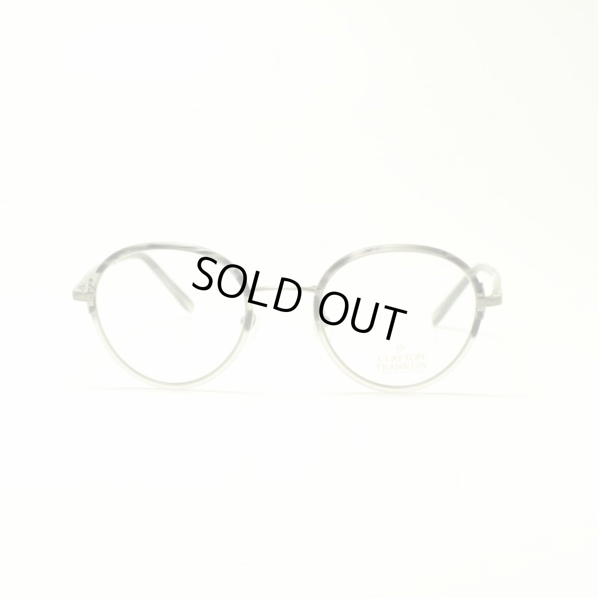 画像2: CLAYTON FRANKLIN クレイトンフランクリン 618 MGRH マットグレーハーフ メガネ 眼鏡 めがね メンズ レディース おしゃれ ブランド 人気 おすすめ フレーム 流行り 度付き レンズ (2)