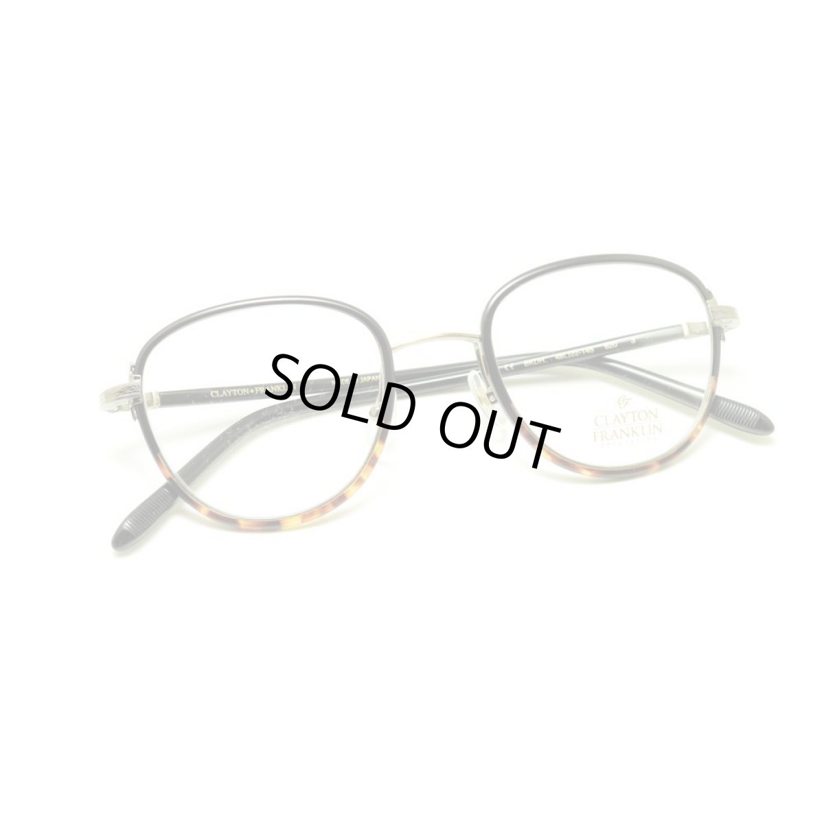 画像4: CLAYTON FRANKLIN クレイトンフランクリン 620 BKDH ブラックデミハーフ メガネ 眼鏡 めがね メンズ レディース おしゃれ ブランド 人気 おすすめ フレーム 流行り 度付き レンズ (4)