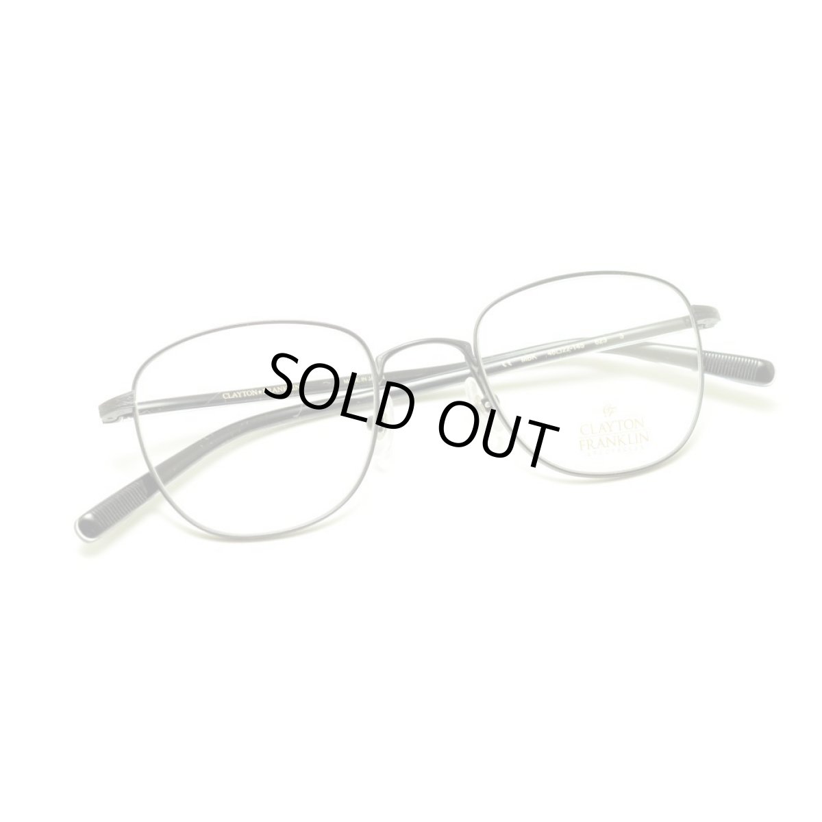 画像4: CLAYTON FRANKLIN クレイトンフランクリン 623 MBK マットブラック  メガネ 眼鏡 めがね メンズ レディース おしゃれ ブランド 人気 おすすめ フレーム 流行り 度付き レンズ (4)