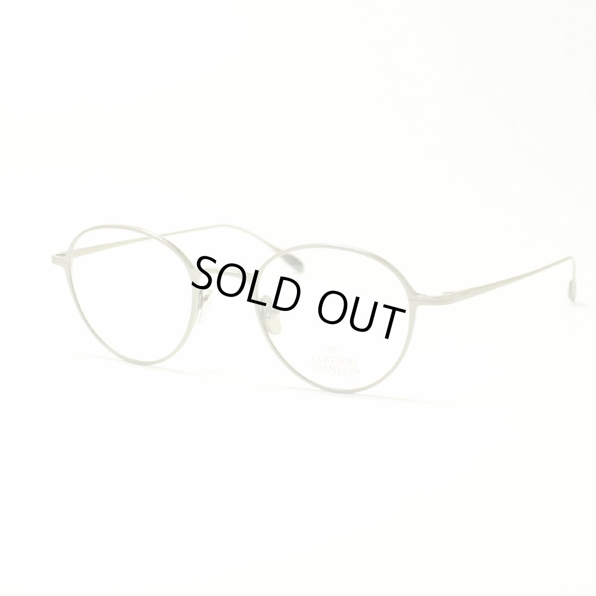 画像2: CLAYTON FRANKLIN クレイトンフランクリン 627 AS アンティークシルバー  メガネ 眼鏡 めがね メンズ レディース おしゃれ ブランド 人気 おすすめ フレーム 流行り 度付き レンズ (2)