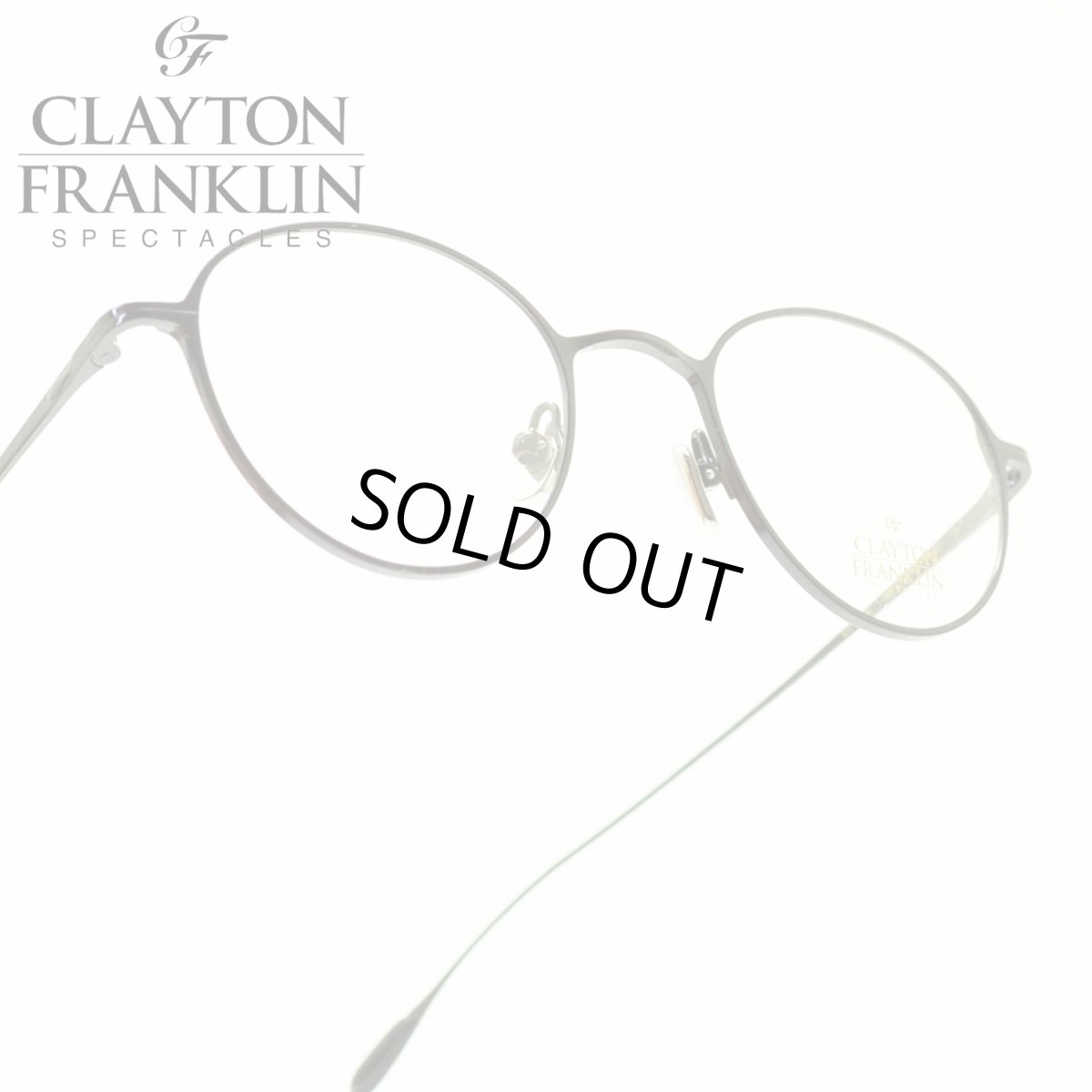 画像1: CLAYTON FRANKLIN クレイトンフランクリン 627 BK ブラック  メガネ 眼鏡 めがね メンズ レディース おしゃれ ブランド 人気 おすすめ フレーム 流行り 度付き　レンズ (1)