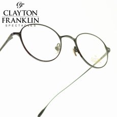 画像1: CLAYTON FRANKLIN クレイトンフランクリン 627 BK ブラック  メガネ 眼鏡 めがね メンズ レディース おしゃれ ブランド 人気 おすすめ フレーム 流行り 度付き　レンズ (1)