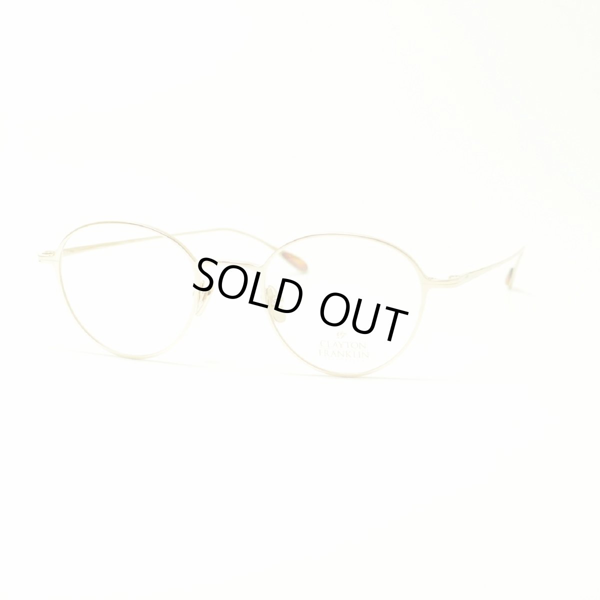 画像2: CLAYTON FRANKLIN クレイトンフランクリン 627 GP ゴールド  メガネ 眼鏡 めがね メンズ レディース おしゃれ ブランド 人気 おすすめ フレーム 流行り 度付き レンズ (2)