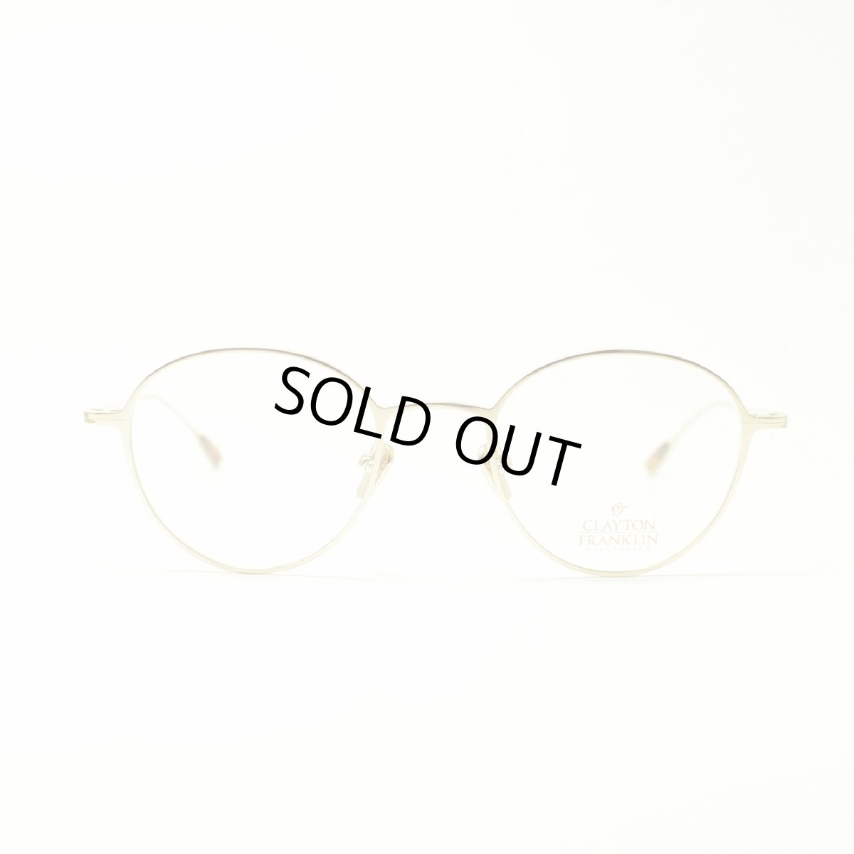 画像3: CLAYTON FRANKLIN クレイトンフランクリン 627 GP ゴールド  メガネ 眼鏡 めがね メンズ レディース おしゃれ ブランド 人気 おすすめ フレーム 流行り 度付き レンズ (3)