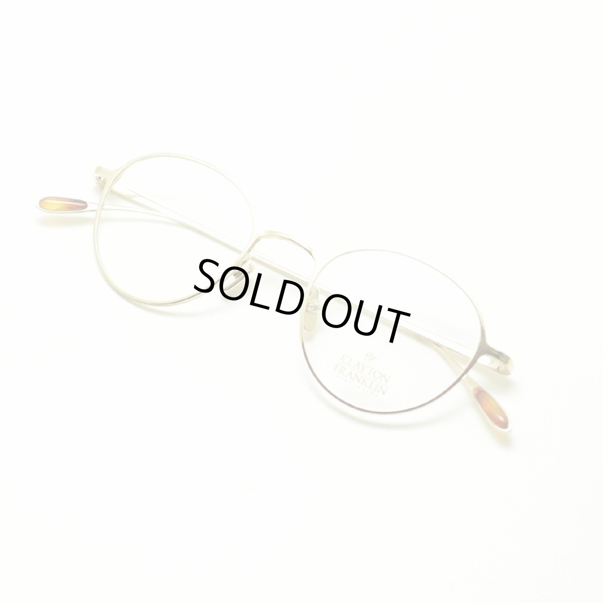 画像5: CLAYTON FRANKLIN クレイトンフランクリン 627 GP ゴールド  メガネ 眼鏡 めがね メンズ レディース おしゃれ ブランド 人気 おすすめ フレーム 流行り 度付き レンズ (5)