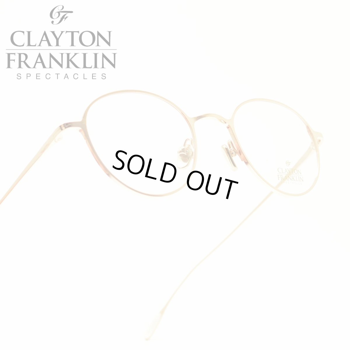 画像1: CLAYTON FRANKLIN クレイトンフランクリン 627 RG ローズゴールド メガネ 眼鏡 めがね メンズ レディース おしゃれ ブランド 人気 おすすめ フレーム 流行り 度付き レンズ (1)