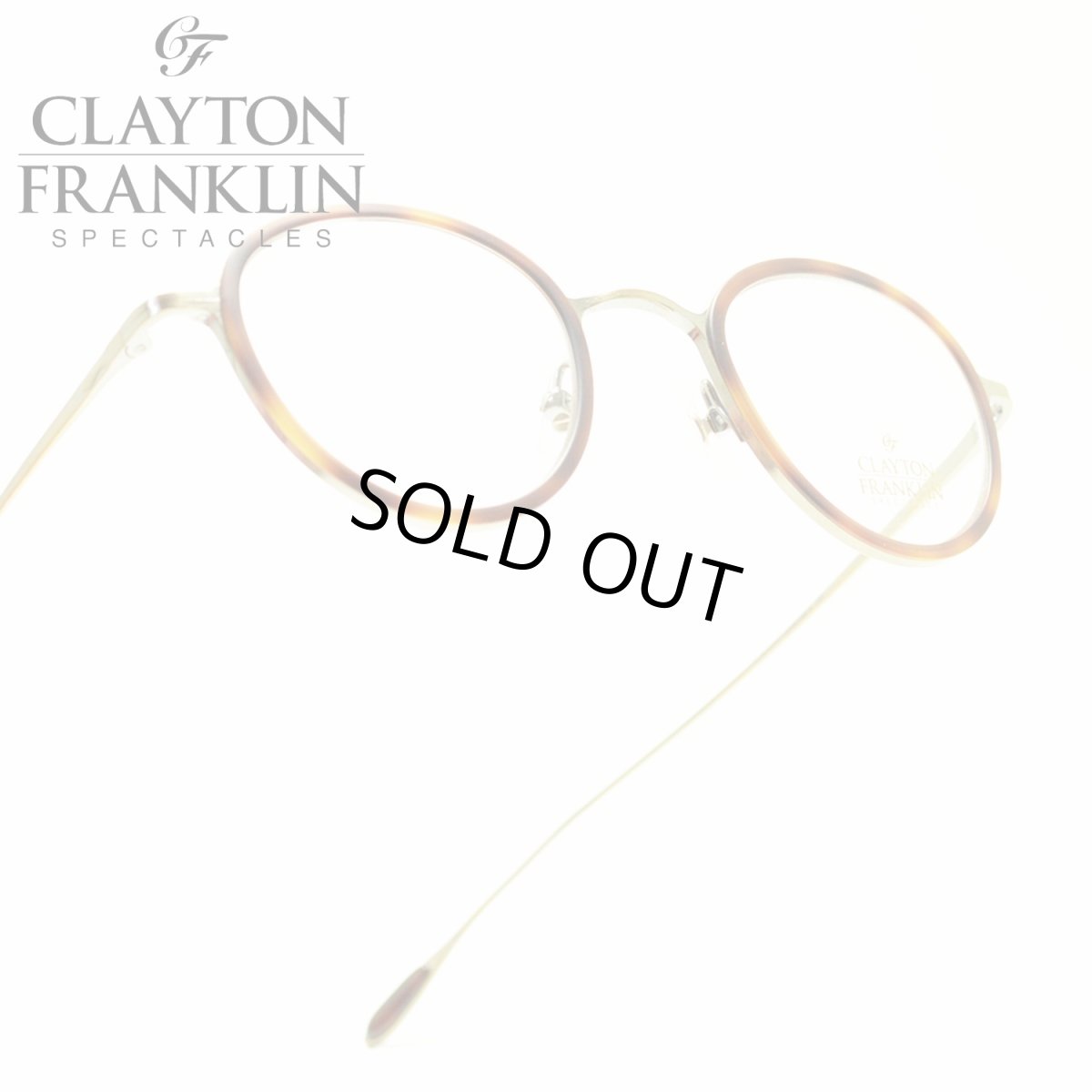画像1: CLAYTON FRANKLIN クレイトンフランクリン 627P AGP/MDM アンティークゴールド/マットデミ メガネ 眼鏡 めがね メンズ レディース おしゃれ ブランド 人気 おすすめ フレーム 流行り 度付き レンズ (1)