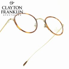 画像1: CLAYTON FRANKLIN クレイトンフランクリン 627P AGP/MDM アンティークゴールド/マットデミ メガネ 眼鏡 めがね メンズ レディース おしゃれ ブランド 人気 おすすめ フレーム 流行り 度付き レンズ (1)